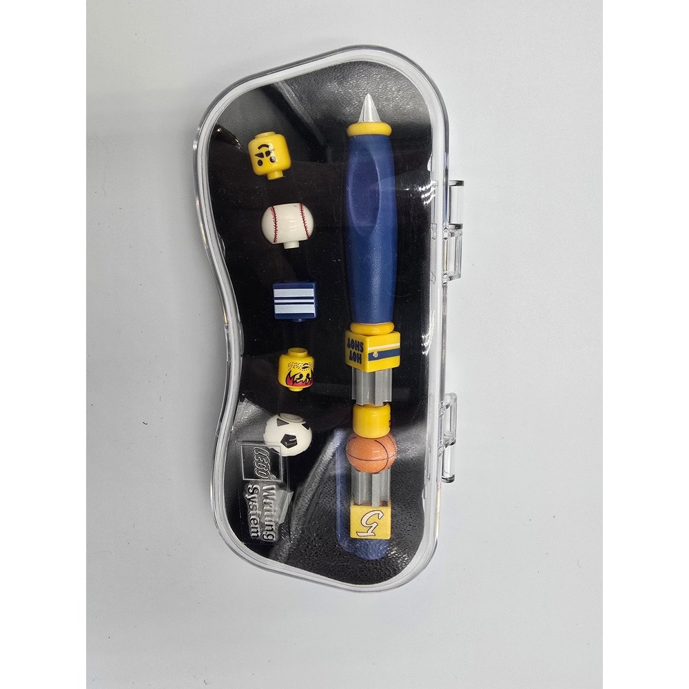 LEGO Writing System Sports Theme Customizable Ballpoint Pen Set with Case